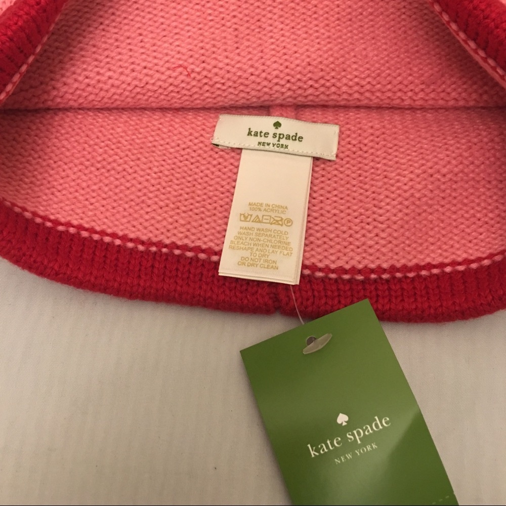 Kate Spade Pom Pom Knit Hat - Picture 3 of 3